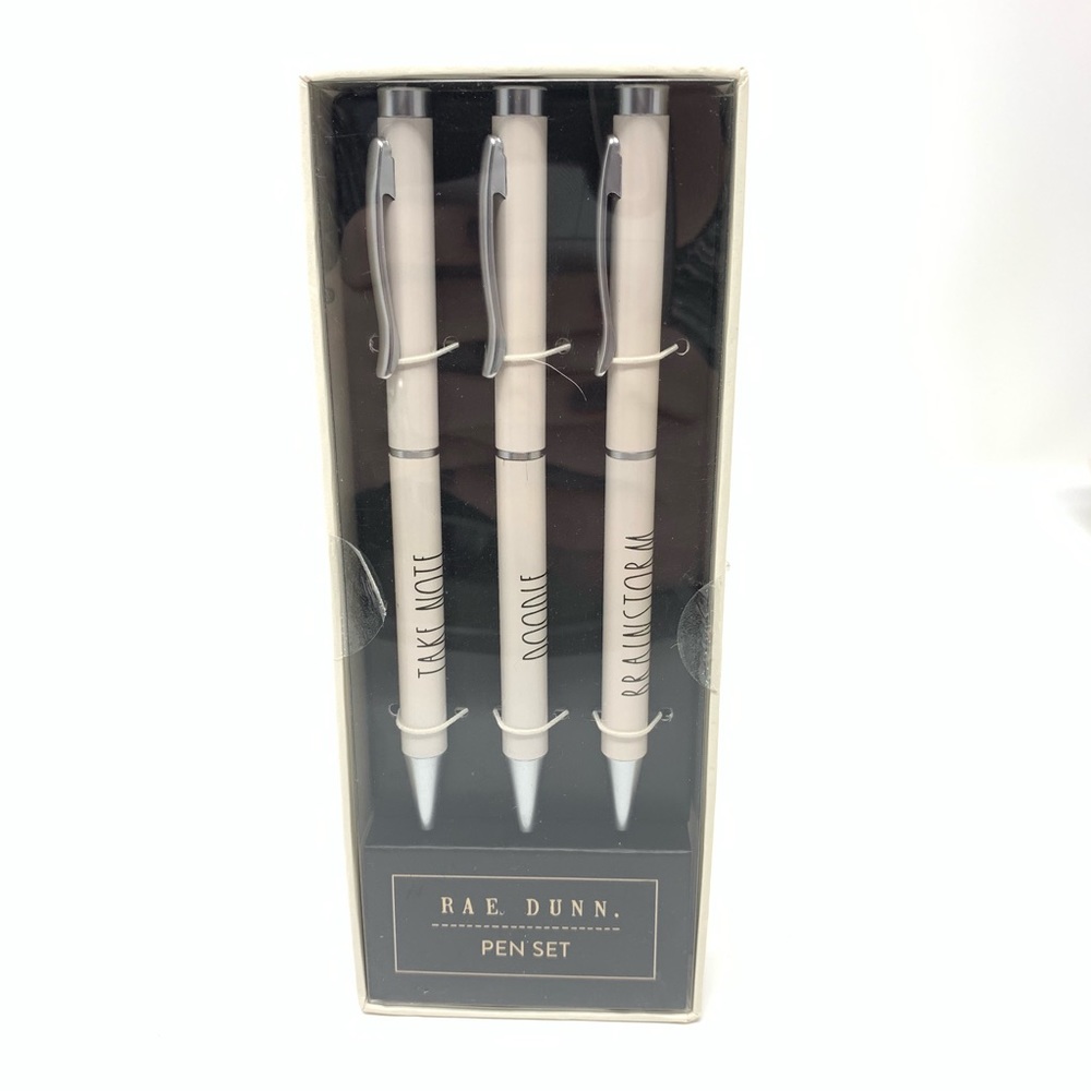 SOLD -Rae Dunn Pen Set Take Note Doodle Brainstorm